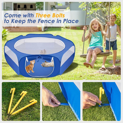 Parque Infantil Para Animales Pequeños, Mascotas, Portátil Y