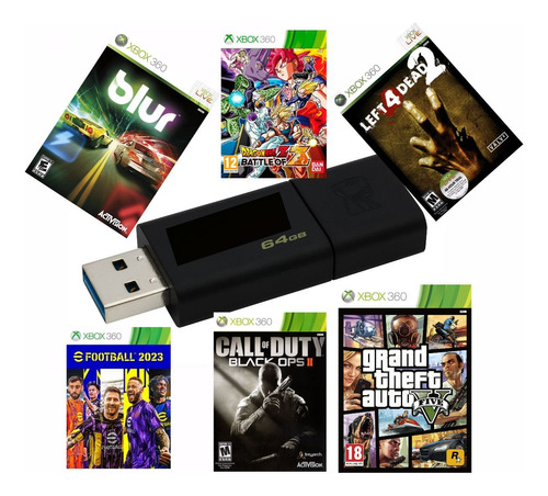 Juegos Xbox360 Xxxpendrive 64 -juegos Q Elijas Oferta+barato (Reacondicionado)
