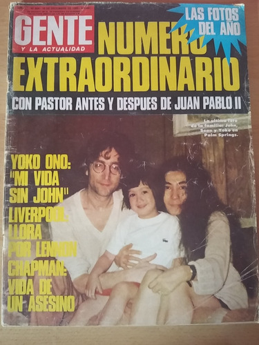 Revista Gente 804 John Lennon The Beatles Yoko Ono