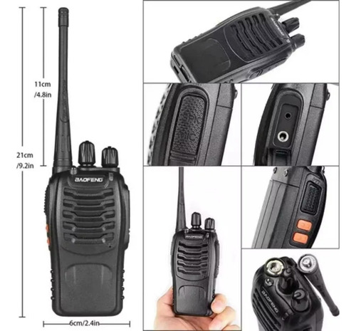 4 Radios Uhf Baofeng Bf-888s Con Auricular, Juegode 4 Manos