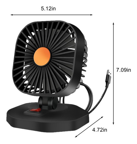A Ventilador De Coche O Con 6 Aspas De Ventilador