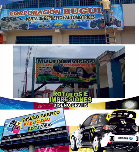 Vallas Publicitarias - Viniles. Pendones, Diseño Gratis