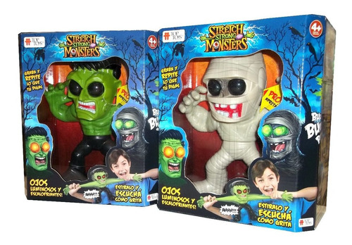 Stretch Strong Monsters Muñeco Terror Luz Y Sonido Top Toys