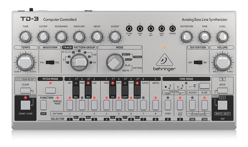 Sintetizador Behringer Td-3-sr Plata Analógico De 16 Voces