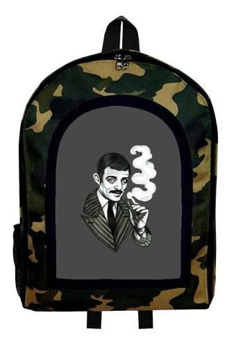 Mochila Camuflada Los Locos Adams Addams Modelo 16