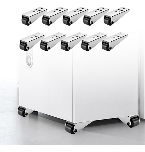 10 Piezas De Ruedas Giratorias Direccionales, Ruedas Fijas
