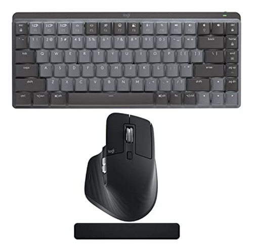 Combo Logitech Mx Mini Táctil (gris) Con Mouse Inalámbrico Y