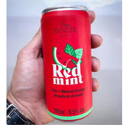 Imagem 3 de 3 de 12x Drink Easy Booze Red Mint Lata 269ml