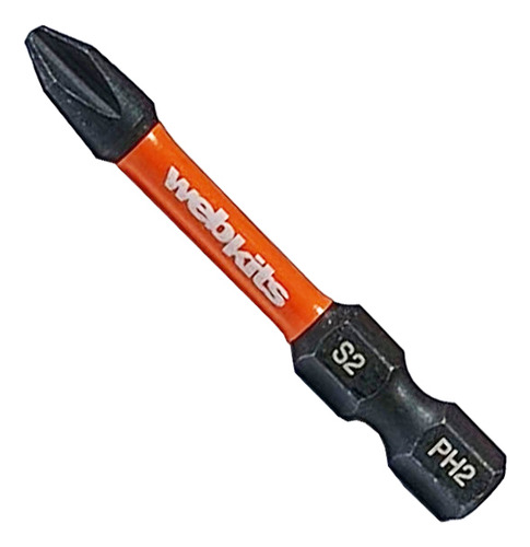 Bits Phillips 50mm Ph2 De Impacto Imantado 10 Pcs Chaveiro