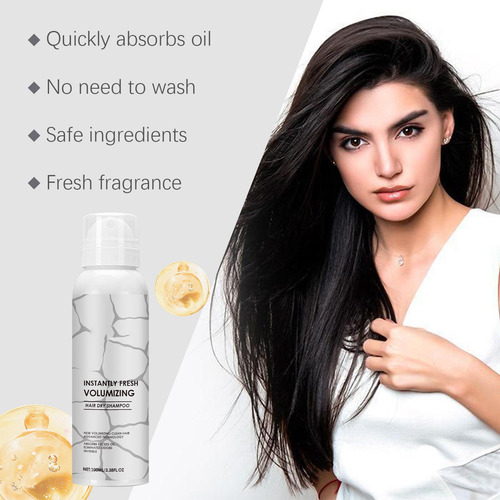 Spray De Modelagem Instantânea, 100 Ml, Shampoo Seco Fresco