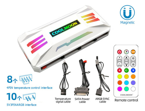 Controlador Rgb Pwm De 4 Pines, 5 V, 3 Pines, Ventilador Arg
