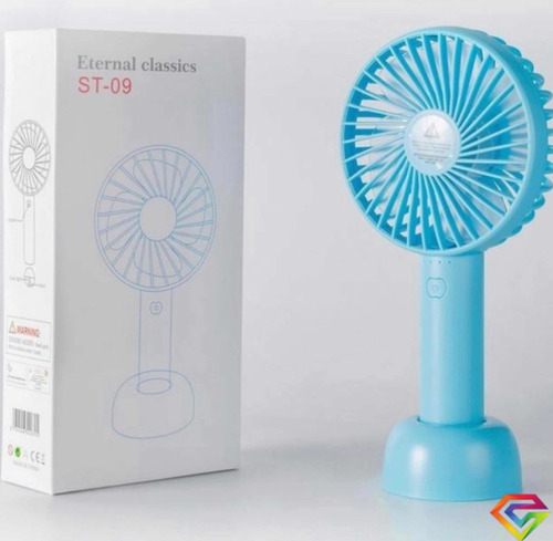 Mini Ventilador Portátil Recargable Usb Con Batería Incluye 