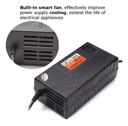 Carregador De Bateria 60v 20ah 2.5a Para Scooter Elétrica