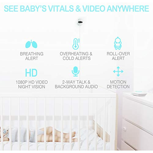 Monitor 2 Para Bebés Con Respiración Por Video Sense-u Con C