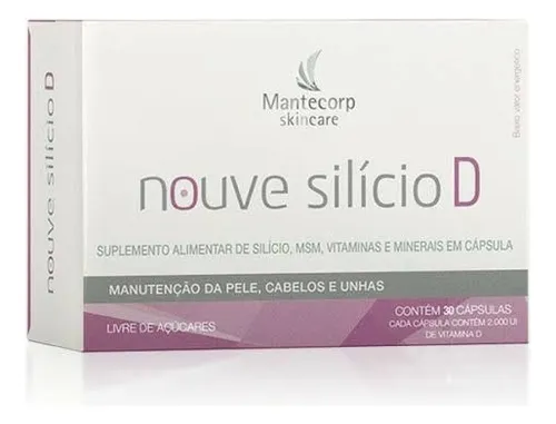 Suplemento Alimentar Nouve Silício D Mantecorp 30 Cápsulas Sem sa...