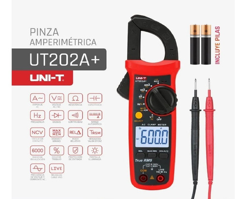 Pinza Amperimétrica Ut202a+