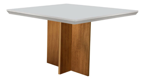Conjunto Mesa Olímpia 90cm Em Mdf 4 Cadeiras Liz Moderna Cor Lin.grafite/off White/imbuia Desenho Do Tecido Das Cadeiras Liso