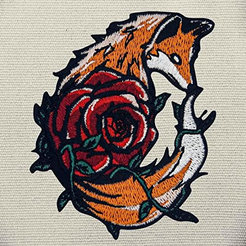 Parche De Zorro Rosa, Insignia Bordada, Emblema Para Coser O