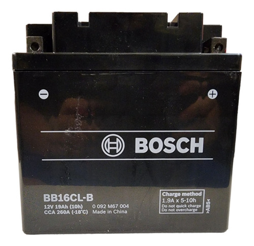 Bateria Bosch Gel Bb16cl-b = Yb16cl-b 19ah Moto Agua Premium