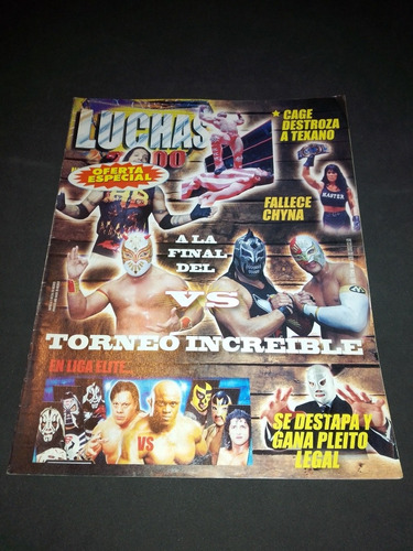 Revista Lucha Libre Año 2016 Hijo Santo, Carístico, Cibernét