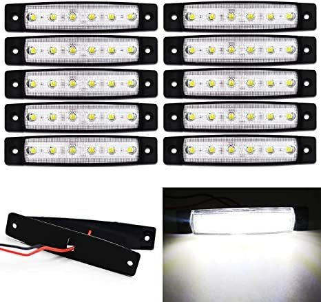 10 Luces De Rotulador Led Laterales 24 V Para Camión Remolqu