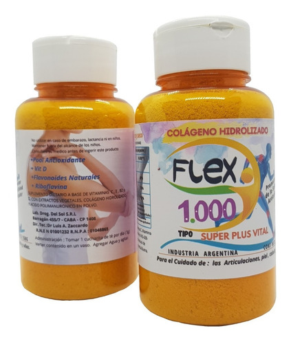 Colágeno Hidrolizado ¡para 60 Días! Flex 1000 