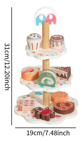Suporte De Sobremesa De Madeira Playset Brinquedos De