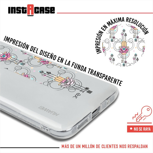 Funda Huawei Mano Fátima Antigolpes Personalizada Con Nombre