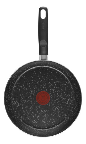 Set Sarten 24 Cm + Wok Stone Effect L2z1ivb81 Tefal Color Negro y Gris