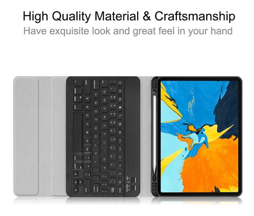 Capa Teclado Bluetooth iPad 6 Air 2 9.7 A1566/a1568 Silicone