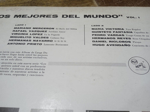Lp Los Mejores Del Mundo Vol 1 (Usado)