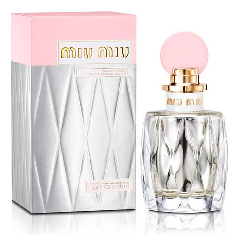 Perfume para mujer Miu Miu Fleur D Argent Absolue, 100 ml, volumen unitario EDP, 100 ml
