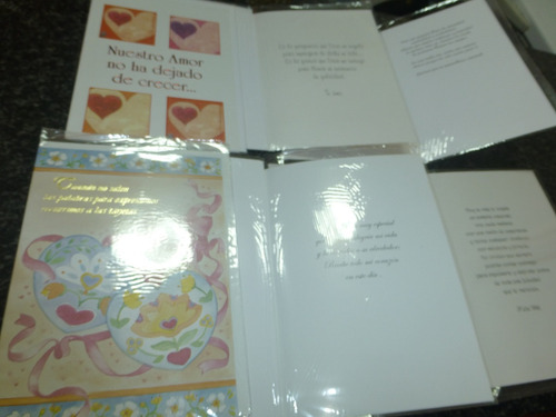 Tarjetas Amor Y San Valentin Bordes En Dorado _ 10 Diseños