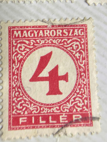 Sello Postal Hungría 20 De 1931