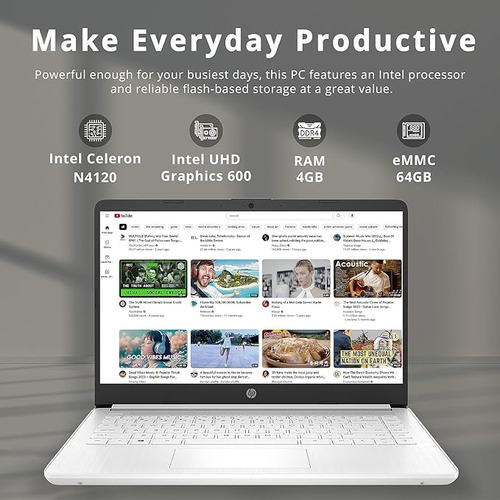 Laptop Hp Stream Intel Celeron N4120 4gb Ram 64gb Emmc Win10
