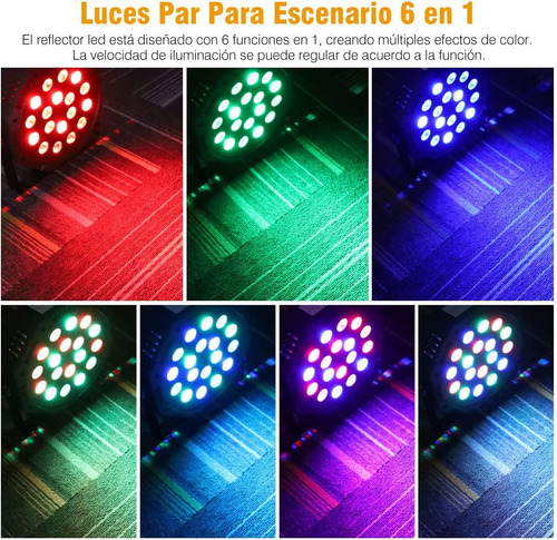 Cañon De Leds Rgb Audioritmico Dmx Multicolor Control Remoto