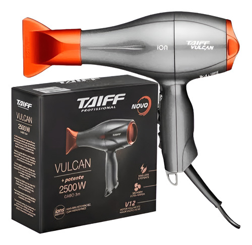Secadora Profesional Taiff Vulcan Ions Nueva Versión 2500w.