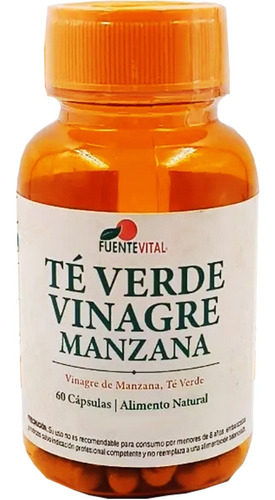 Adelgaza Con Te Verde + Vinagre Manzana + Hercampuri 60 Cap