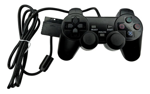 Controle Para Playstation 2 Dualshock Com Fio Cor Preto
