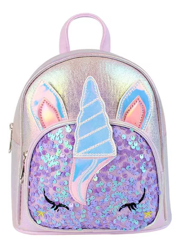 Mochila Unicornio Lentejuela