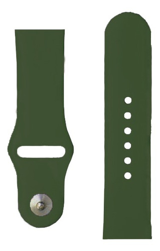 Banda Extensible De Buena Calidad, Mxlrs-054, 42/44mm, S1/2 Ancho De La Correa 42 Mm Color Verde Oscuro