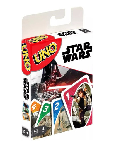 Juego De Carta Uno Diversión Star Wars Multicolor Calidad