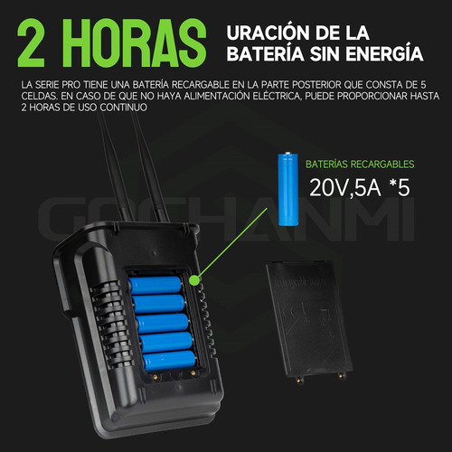 Mezladora Gc Pro4 Power Mixer 2 Micrófono Inalámbrico Uhf