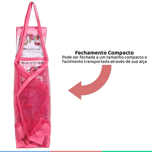 Sacola Multiuso para Brinquedos Ideal Para Praia Hello Kitty BabyGo