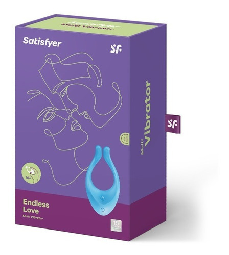 Satisfyer Endless Love, Vibrador Para Parejas Multi-usos Color Azul Claro