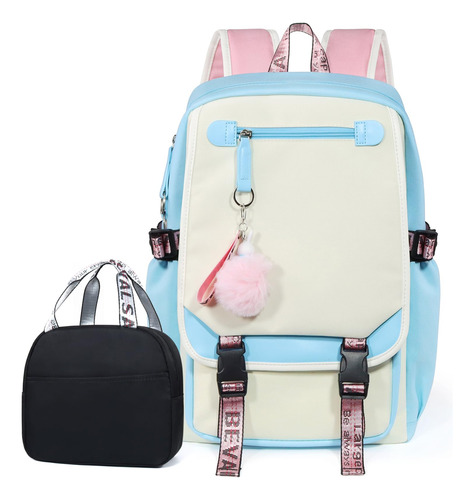 Mochila + Cartera Informal Para Niñas, Estudiantes, 21l - 03