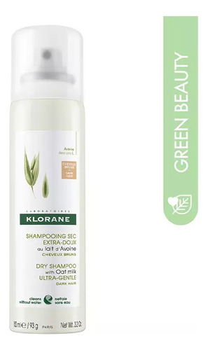 Klorane Shampoo Seco Leche De Avena Cabello Castaño A Moreno