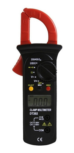 Imagen 2 de 7 de Pinza Amperometrica Gralf Dt202 Autorango Profesional 400a