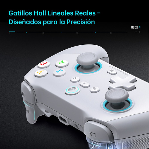Gamepad Android Control Gamer Pc Inalambrico G30s Te Edition Color Negro