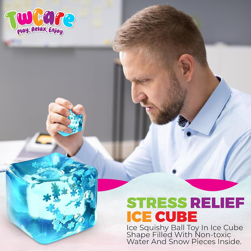 Stress Balls Ice Cube With Snowflakes Inside For Your Best M